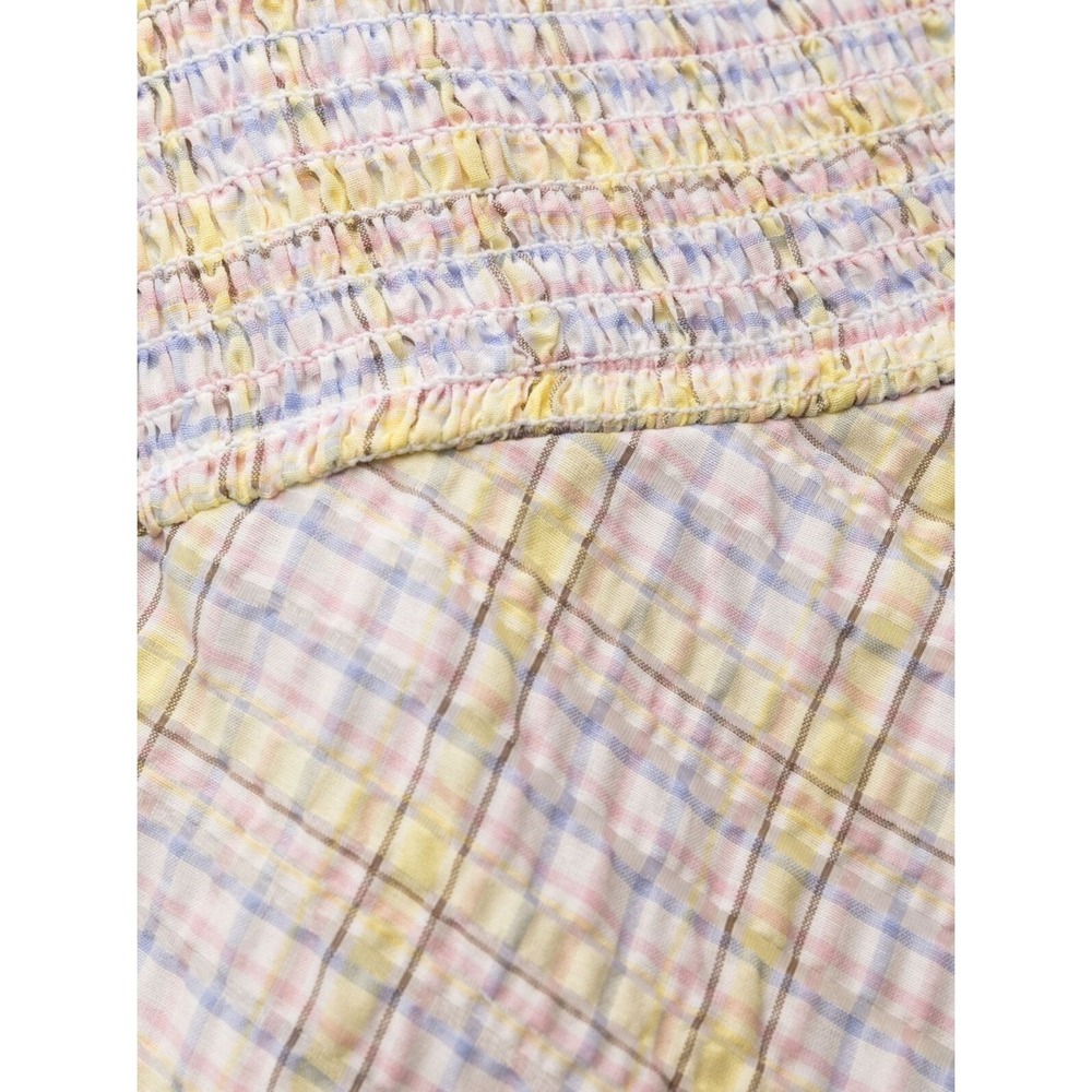 NWT GANNI Seersucker Check Midi Dress Multicolor Size EU 40/ US 8 $260 - Picture 6 of 16